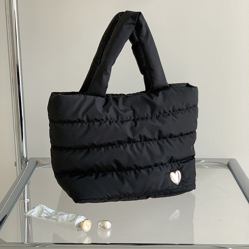 Wholesale Silver autumn and winter casual cotton clothes handbags